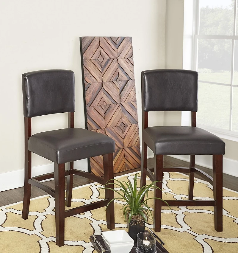 Tabouret de comptoir espresso Benson