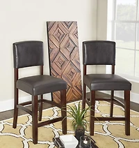 Tabouret de comptoir espresso Benson