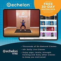 Echelon Flex Ultra Folding Upright and Recumbent Bike with LCD display and FREE 30-day trial of Echelon FitPass membership - Black