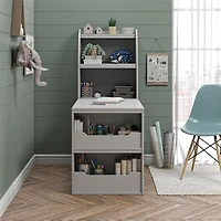 Ameriwood Home Tyler Kids Craft Desk, Dove Gray