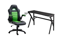Lilly Gaming Set, Green/Black