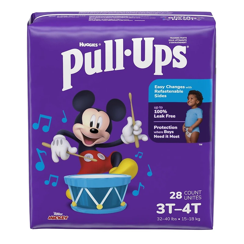 Pull-Ups Boys' Potty Training Pants, 2T-6T (38-50+ lbs), 80-125 Count (Select for More)