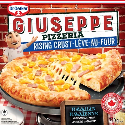 Dr. Oetker Giuseppe Pizzeria Rising Crust Hawaiian Pizza, 730 g