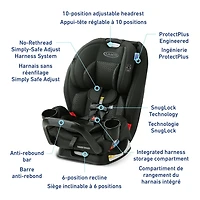 Graco TrioGrow SnugLock Siège d'Auto 3-en-1