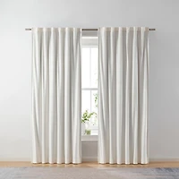 Better Homes & Gardens Velvet Rod Pocket Blackout Curtain Panel, 52" x 84", Velvet Total Blackout Curtain