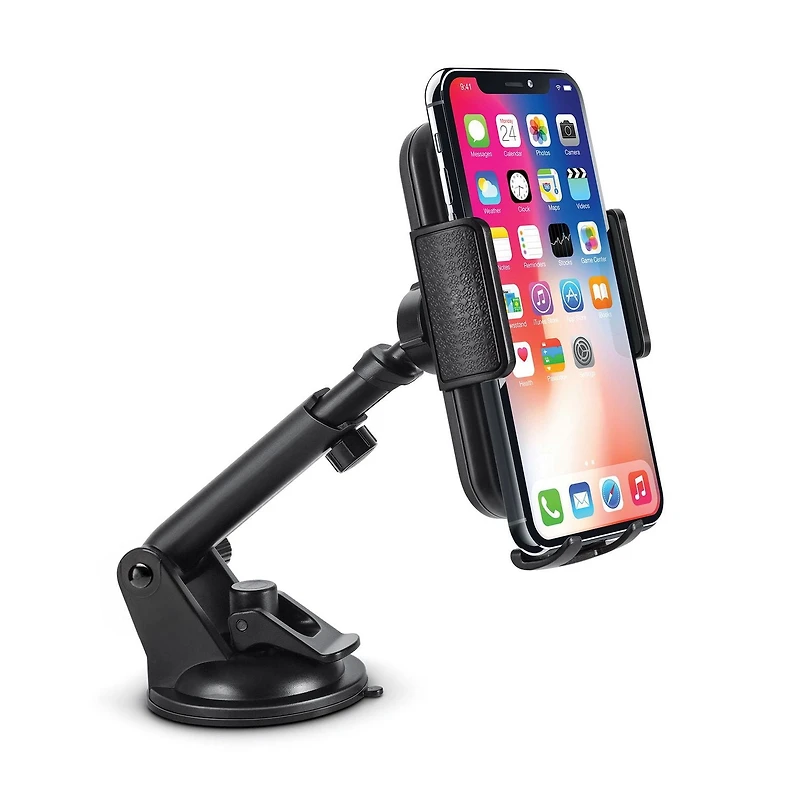 Merkury InnovationsExtendable Car Windshield & Dash Mount Black, Ext. Car Windshield DashMount