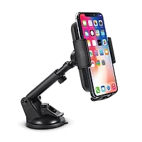 Merkury InnovationsExtendable Car Windshield & Dash Mount Black, Ext. Car Windshield DashMount