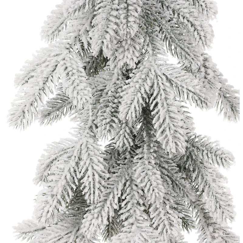 HOLIDAY TIME 18IN SNOW POTTED TREE, SNOW POTTED TREE