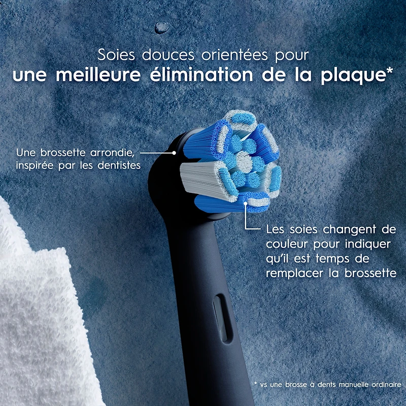 Brossettes de rechange Oral-B iO Nettoyage optimal, noir