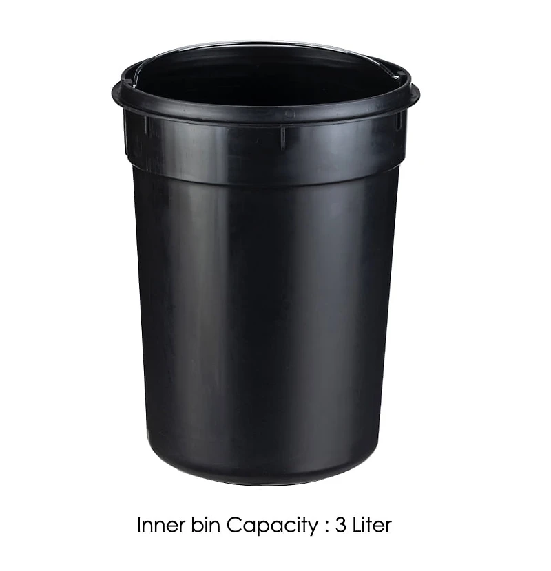 Poubelle à pédale En acier 3L