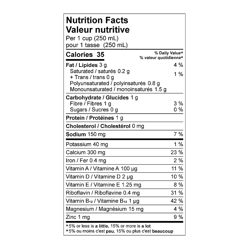 Earth's Own Almond Beverage, Unsweetened Original 1.89L, Earth's Own Almond Milk, Unsweetened Original, Dairy-Free, Plant-Based Beverage 1.89L