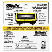 Cartouches de rechange de rasoir Gillette Fusion5ProGlide Défense pour hommes de rechange de rasoir pour manche de rasoir Flex-pivot, 2x plus de lubrification, lame de précision pour hommes