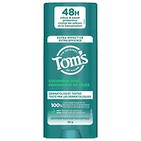 Tom’s of Maine Cucumber Aloe Antiperspirant for Women and Men, With Recycled Aluminum, 92g, Tom's of Maine Cucumber & Aloe Antiperspirant