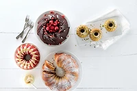 Lekue - Moule à savarin spiral de 20 cm, Rouge