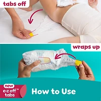Couches Pampers Swaddlers 360°, ajustement confortable et au sec, jusqu’à 100 % sans fuites, rabats rapides, conçues pour faciliter les changements, couche à enfiler, taille 4