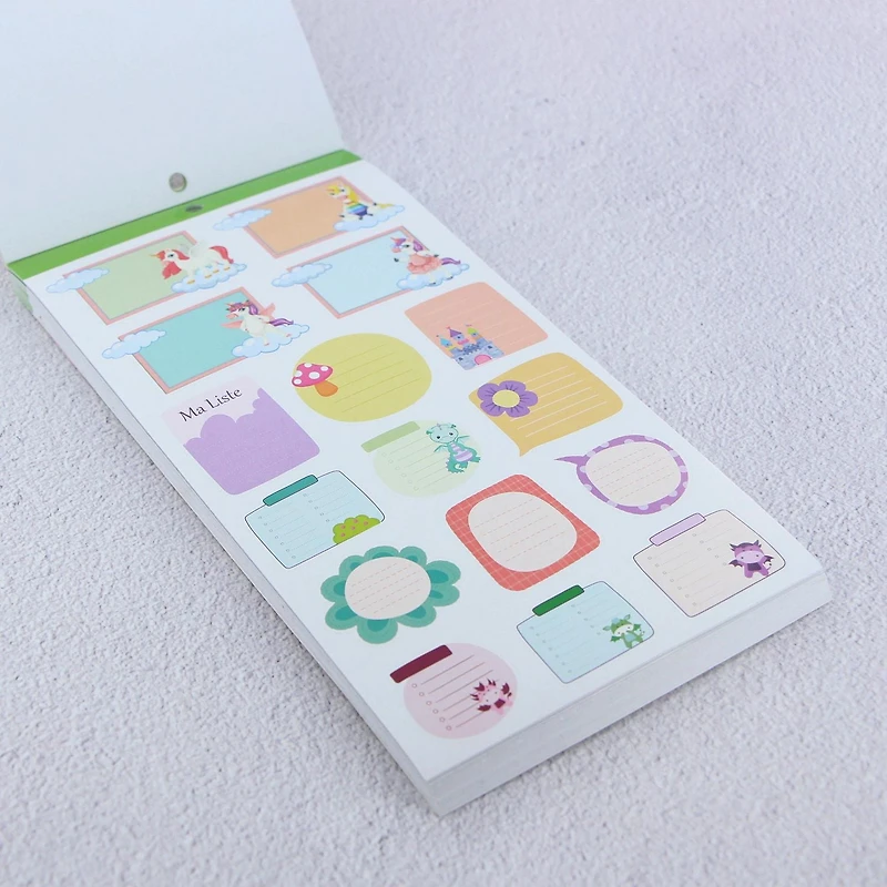 CRAFTY & CO. Livre d'autocollants licornes, 1 355 pièces, mignon, amusant, pour enfants et adolescents GIRL STICKERBOOK