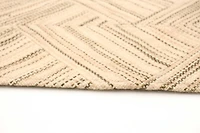ECARPETGALLERY Tapis Fait à la Main pour Salon, Salle à Manger et Chambre à Coucher Transitionnel Collection Moldovia Patch 5'2" x 8'0" en Ivoire