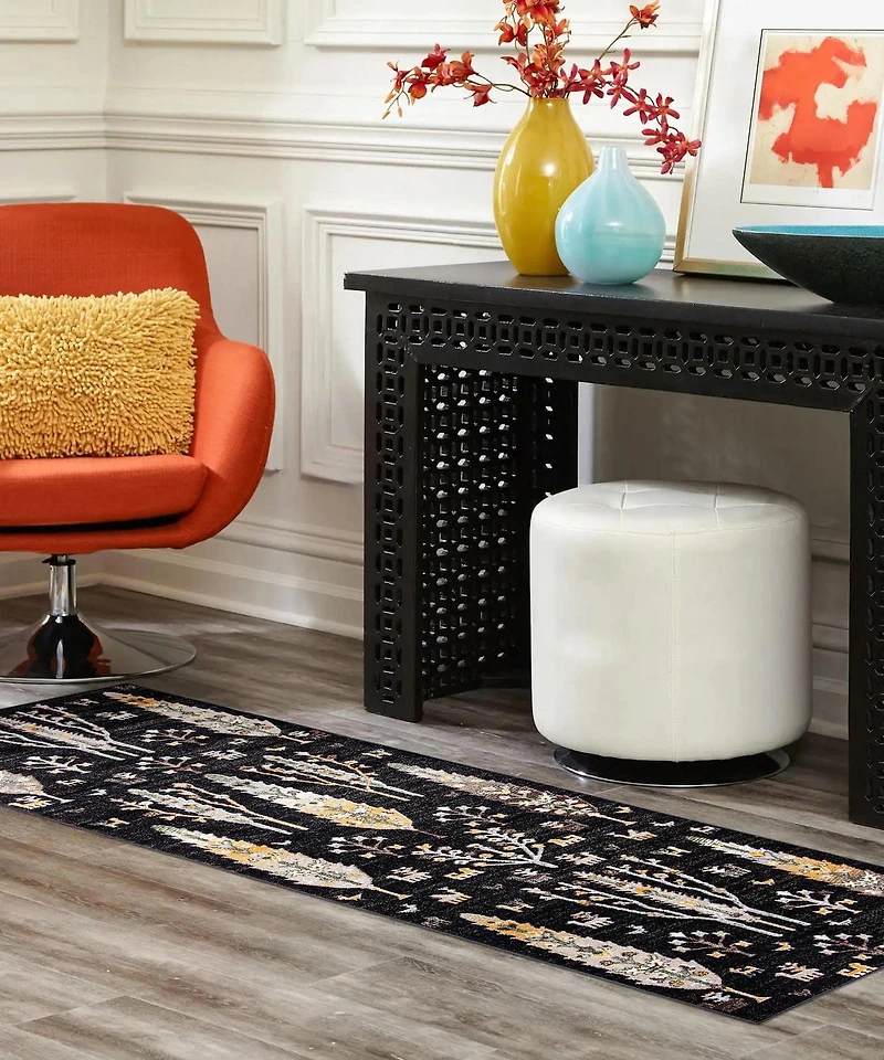 ECARPET Washable Boho Chic Area Rug for Bedroom, Living Room, Kids Nursery