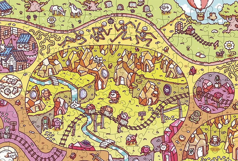 The Crystal Caves 1000 Piece Jigsaw Puzzle from The Magic Puzzle Company Series Two