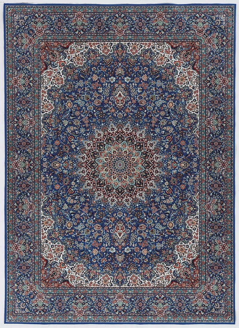 Emerald Landis Ivory & Blue 3'3" x 5' Accent Rug