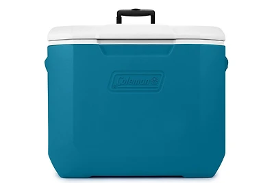 Coleman Chiller 60-Quart Cooler With Wheels, Ocean Blue