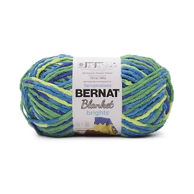 Bernat® Blanket Brights™ Yarn, Polyester #6 Super Bulky, 10.5oz/300g, 220 Yards