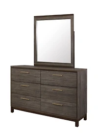 Topline Home Furnishings Commode Texture Bois Gris