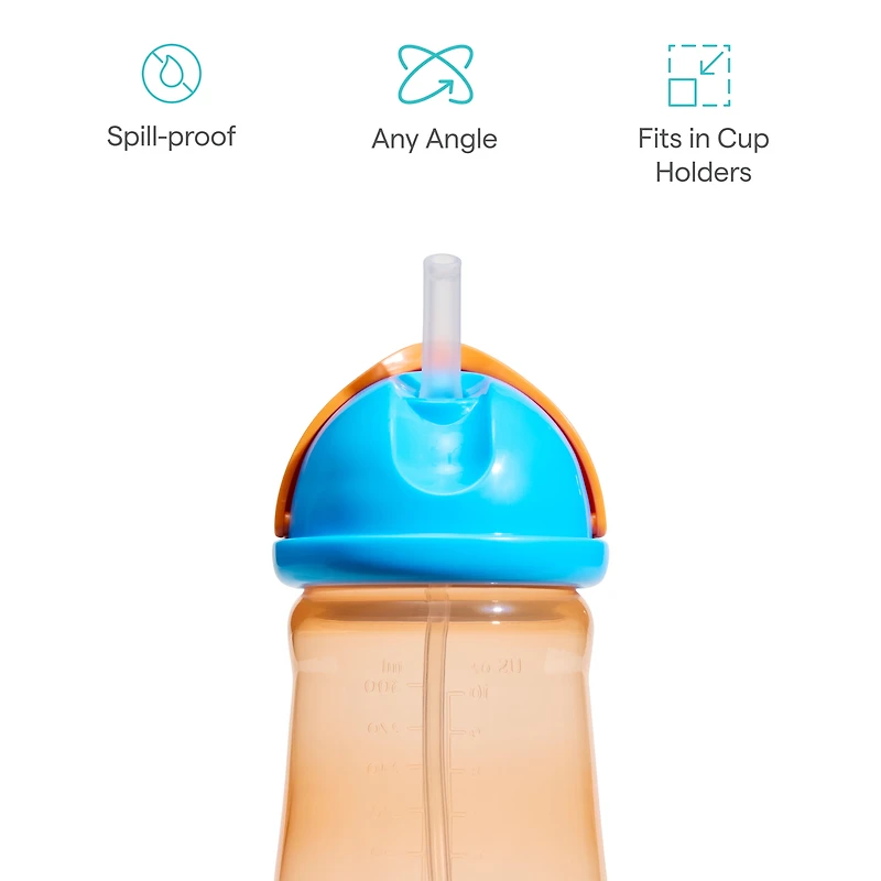 10oz Any Angle Straw Trainer Cup Orange
