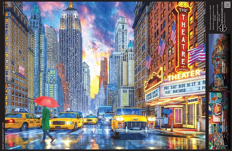 Buffalo Games - Signature Collection - Rainy Manhattan - 1000 Piece Jigsaw Puzzle