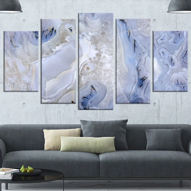 Tableau mural sur toile imprimée Design Art Pierre Agate