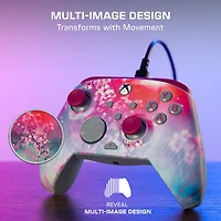 Manette de gaming filaire Turtle Beach Rematch Advanced - Sous licence pour Xbox Series X|S, Xbox One et PC Windows - Lenticulaire, multi-design, boutons programmables, gâchettes - Kyoto Bloom