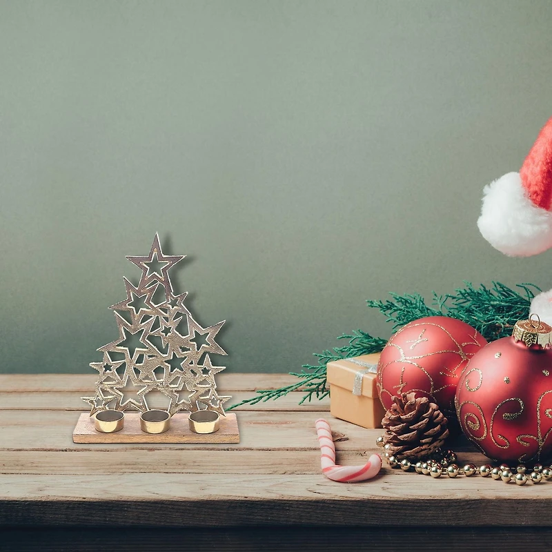 Christmas Metal Star Tree 3 Solder Soalight