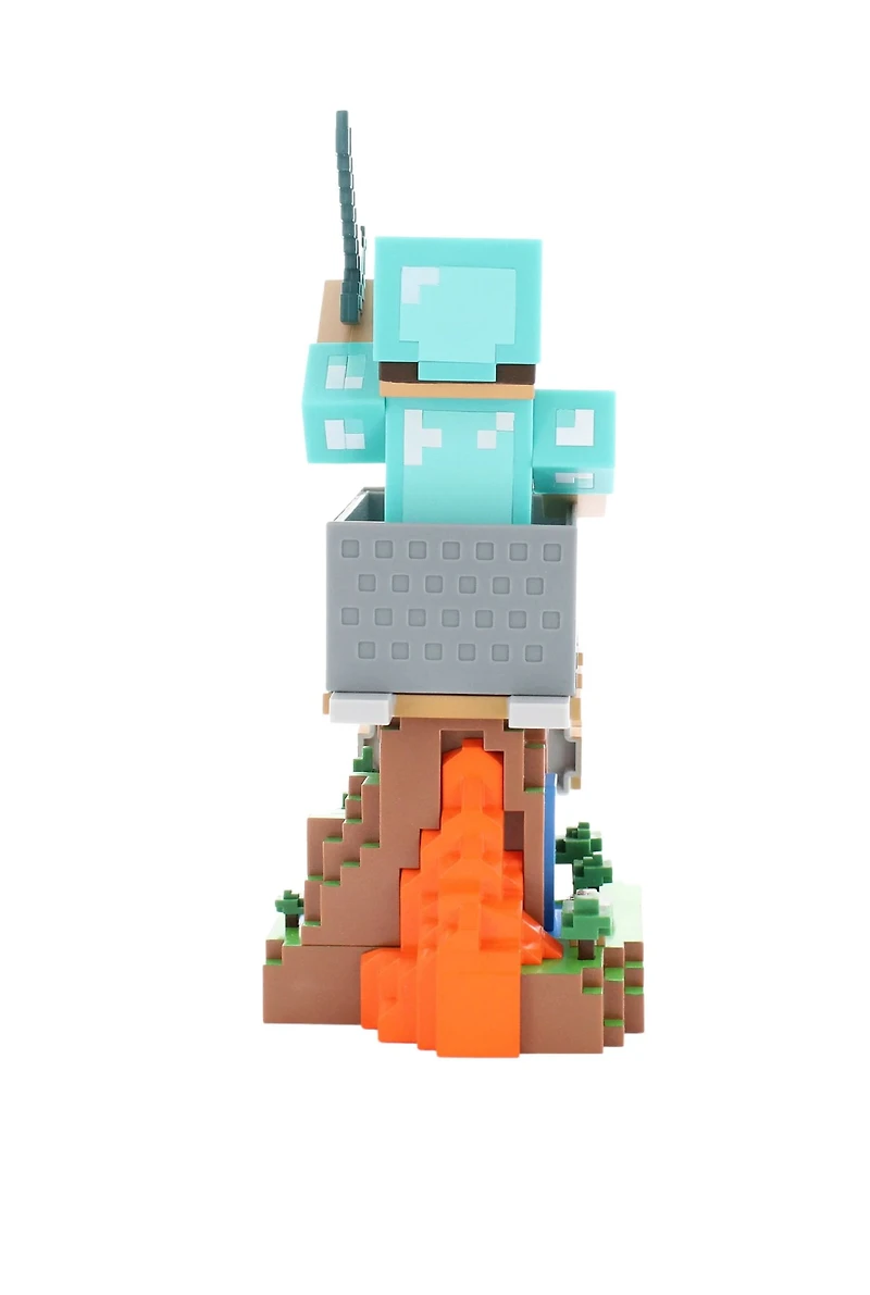 Exquisite Gaming Minecraft: Steve Cable Guy R.E.S.T Collectable Figure Device Holder, CG Steve