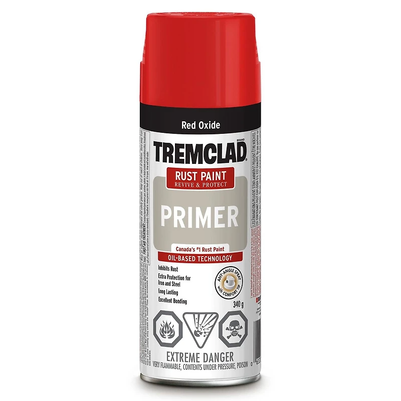 Apprêt antirouille Tremclad en rouge oxide 340g