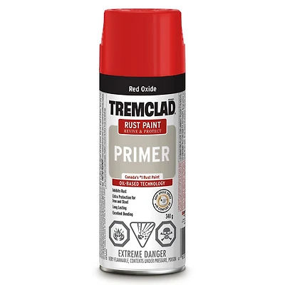 Apprêt antirouille Tremclad en rouge oxide 340g
