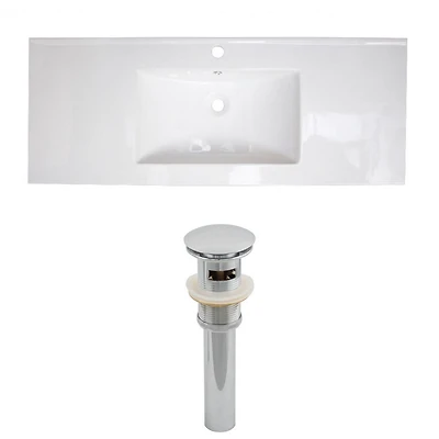 American Imaginations -in. W Ceramic Top Set White AI