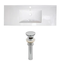 American Imaginations -in. W Ceramic Top Set White AI