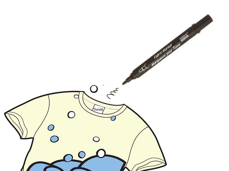 MARVY UCHIDA® MARQUEUR DE BLANCHISSERIE LARGE POINTE Marqueur de blanchisserie