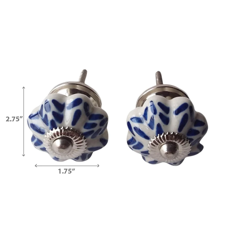 IH Casa Decor Decorative Ceramic Knob Set Of 2 Rice - Set of 3