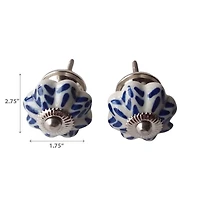 IH Casa Decor Decorative Ceramic Knob Set Of 2 Rice - Set of 3