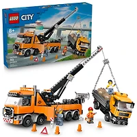 LEGO City Heavy-Duty Recovery Tow Truck with Crane Building Toy - Dump Truck & Tow Truck Toys for Boys & Girls, Ages 8+ - Pretend Play Set for Kids - Gift Idea for Birthdays & Holidays - 60467, LEGO Heavy-Duty Recover 60467