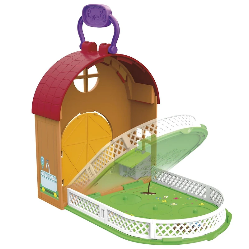 Peppa Pig Peppa’s Adventures Peppa à la mini ferme, jouet préscolaire avec 1 figurine et 4 accessoires, dès 3 ans