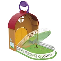 Peppa Pig Peppa’s Adventures Peppa à la mini ferme, jouet préscolaire avec 1 figurine et 4 accessoires, dès 3 ans