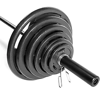 CAP Barbell Plaque de poignée olympique en fonte de 2 pouces, simple, 2,5 à 45 lb