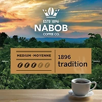 Café moulu à torréfaction moyenne Nabob 1896 Tradition, boîte de 340 g 340 g
