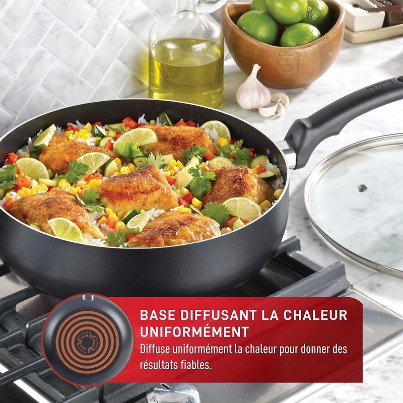T-fal Kitchen Solutions, 21 Piece Recycled Aluminum Non-Stick Cookware Set