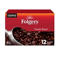 Folgers Capsules de café K-Cup Torréfaction traditionnelle 12 Capsules 12 capsules
