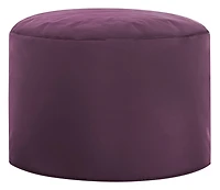 Gouchee Home Dotcom Brava – Pouf rond imperméable de couleur lilas avec billes de polystyrène, fabriqué au Canada, élégant et léger, pour le salon ou la chambre à coucher.