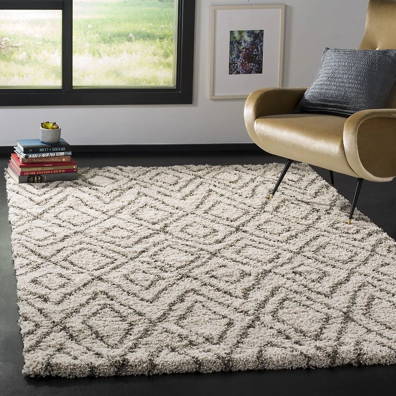 SAFAVIEH Hudson Augustine Geometric Shag Area Rug