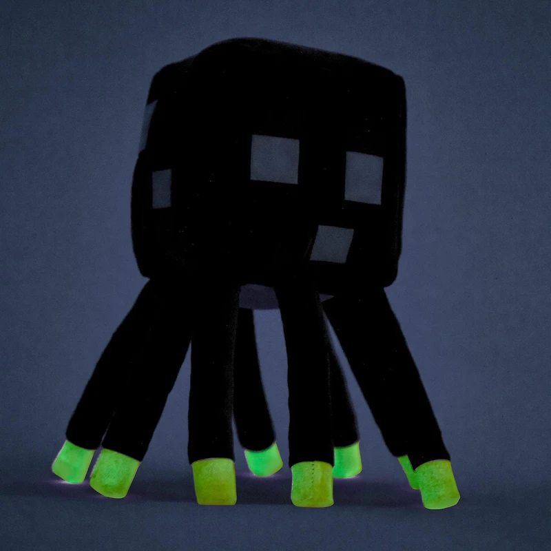 Minecraft Glow Squid Plush Figure with Lights & Sounds, Glows in the Dark